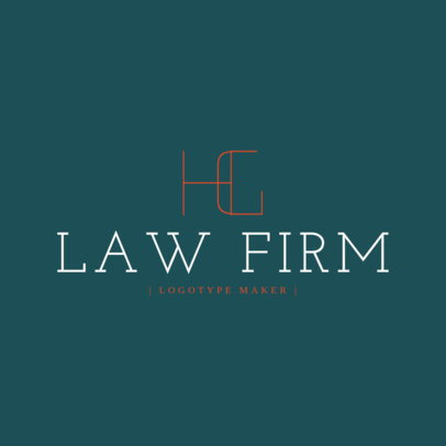 Legal Services Logo Maker for Monograms 1096e