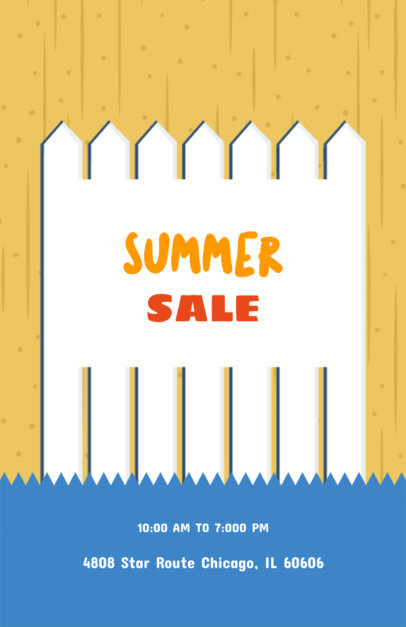 Online Flyer Maker for Summer Yard Sales 104d 