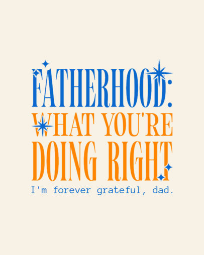 T-Shirt Design Maker with a Fatherhood-Themed Phrase for a Dad