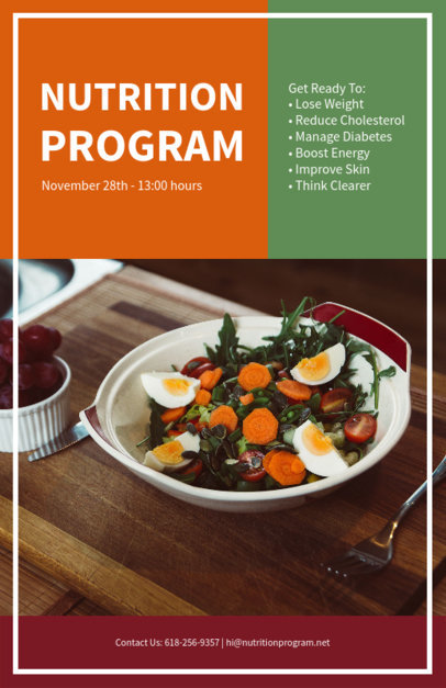 Placeit Nutrition Workshop Flyer Design Template