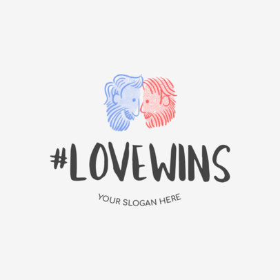 Logo Design Template for Cool Wedding 1274c