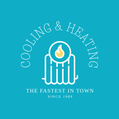 Cooling and Heating Company Logo Template 1505e