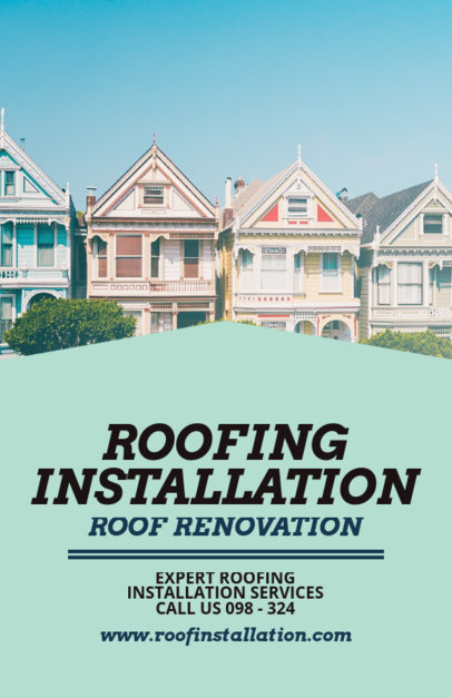 Flyer Template for a Roofing Installation Company