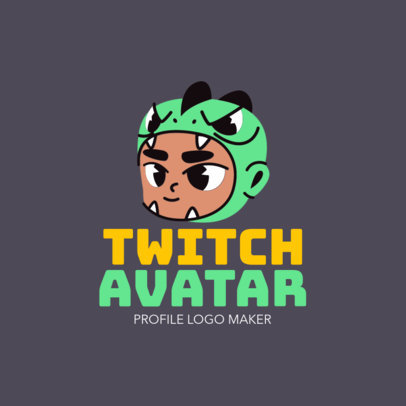 Gaming Logo Maker for a Twitch Character