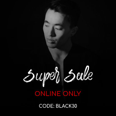 Simple Black Friday Sale Ad Banner Maker