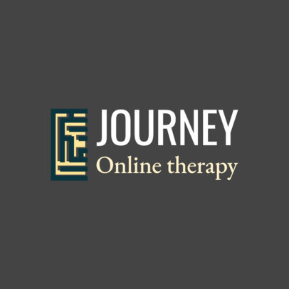 Psychologist Logo Template for Online Therapy 1526c