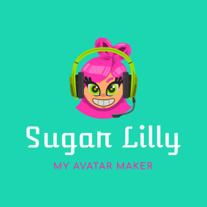 Gaming Logo Creator with Sweet Avatar