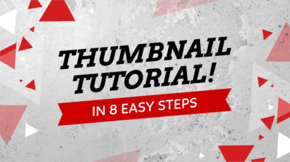 YouTube Thumbnail Maker with Triangle Graphics 933c