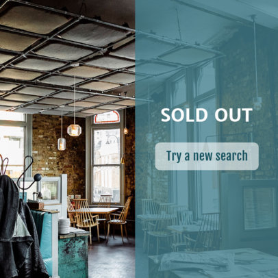 Banner Maker for a Sold Out Search 534f