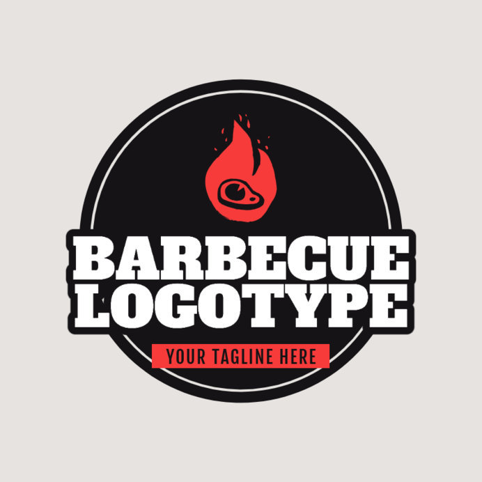 Placeit Barbecue Logo Maker with a Badge