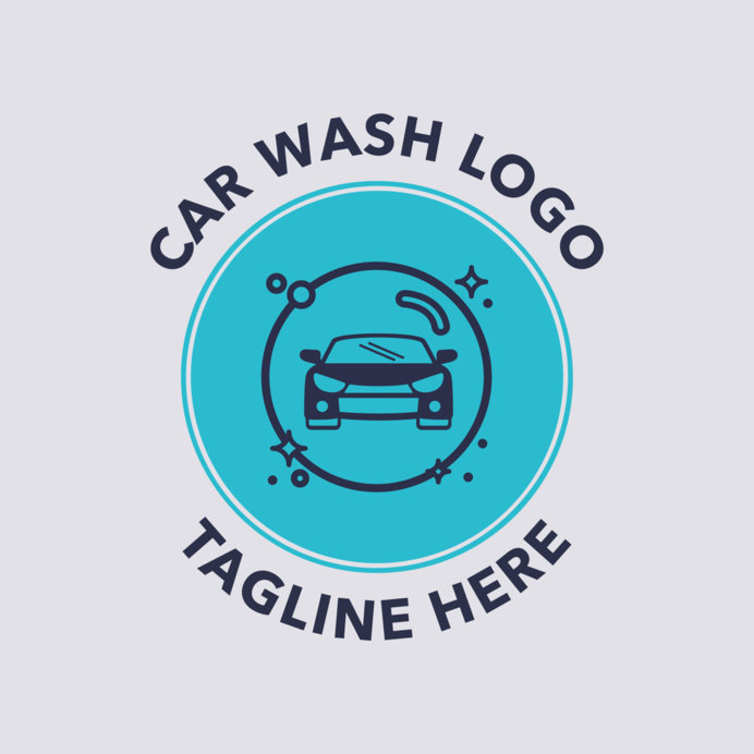 Placeit Car Wash Logo Maker with a Car Icon