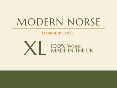 Stylized T-Shirt Label Design 1148c