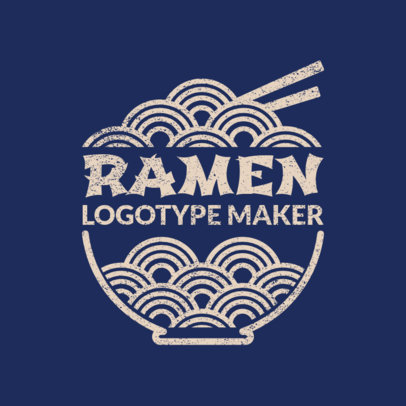 Classic Japanese Food Logo Maker 1821d