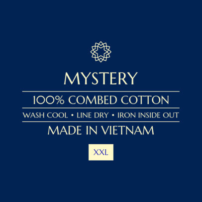 Basic Clothing Label Design Maker 1136b