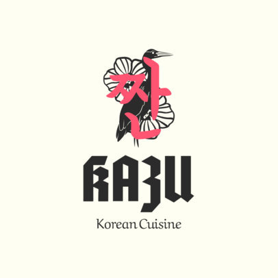 Korean Food Logo Maker Online Logo Maker Placeit