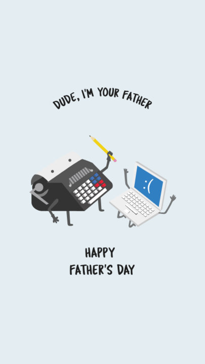 Father's Day Instagram Story Maker with Funny Illustrations 1044i-1819