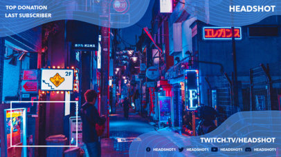 Twitch Overlay Maker Featuring a Live Cam Window Section 1244