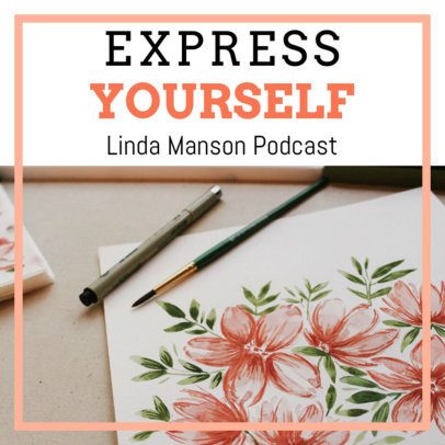 Podcast Cover Template for Creativity-Themed Shows