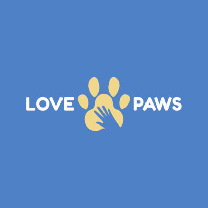 Pet Shop Logo Maker with a Paw Icon 1161f-2411