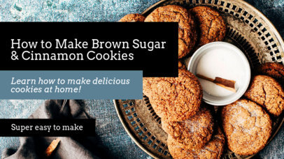 Placeit - YouTube Thumbnail Design Template for a Baking Channel