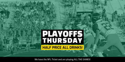Football-Themmed Twitter Post for a Drinks Promo 1933b