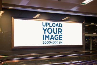Mockup of an Indoor Billboard 1189-el