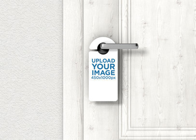 Download Door Hanger Mockup Generator Try 15k Mockups For Free Placeit