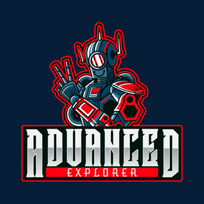 Apex Legends-Inspired Logo Maker Featuring a Robot Illustration 2791e