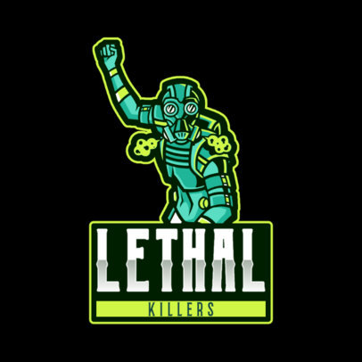 Logo Maker Based on Apex Legends Featuring a Lethal Warrior 2791l