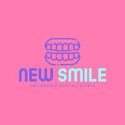 Children's Dental Clinic Logo Generator With Teeth Graphics 478a-el1