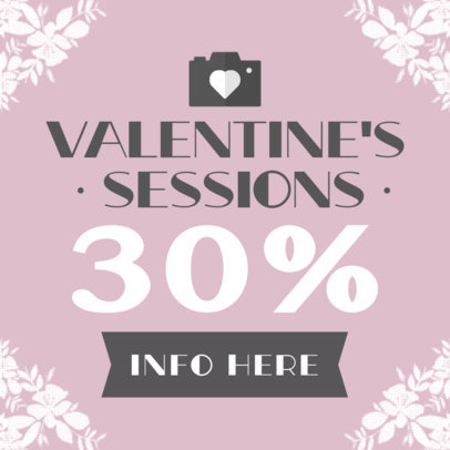 Valentine's Day Banner Creator Featuring a Heart Graphic 611c-el1