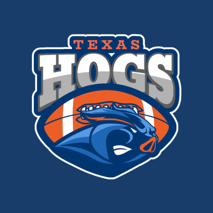 Placeit Football Logo Creator with a Hog Illustration
