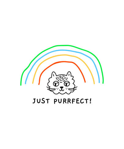 T-Shirt Design Maker for Kids with Cute Cat Graphics 396-el1