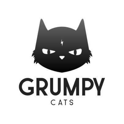 Gaming Logo Maker with a Minimalistic Grumpy Cat Icon 3044a