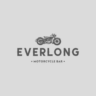 Motorcycle Bar Logo Creator Featuring a Chopper Icon 778b-el1
