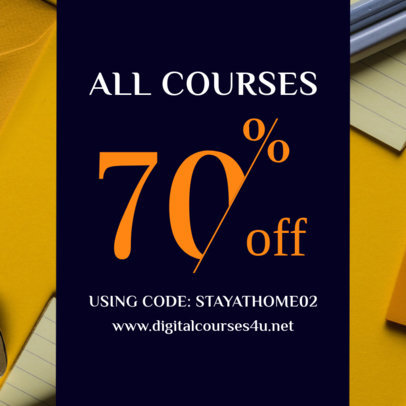 Coupon Design Maker for a Special Digital Course Discount 1019f 2461
