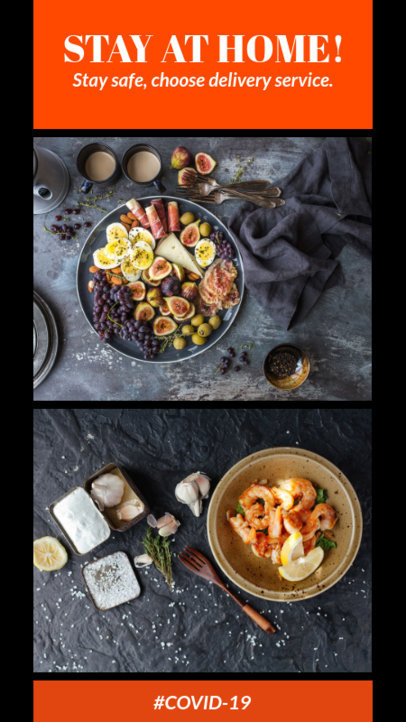 COVID-19-Allusive Instagram Story Maker for a Food Delivery Service 941f-2461