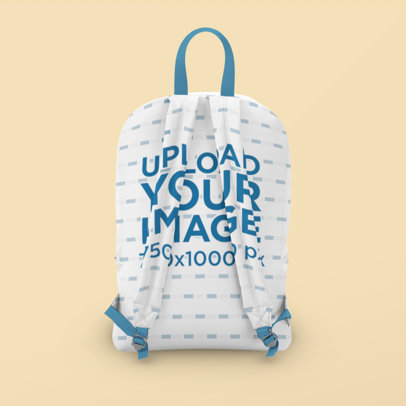 Mockup of the Back of a Sublimated Backpack 