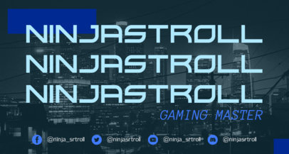 Twitch Banner Creator with Futuristic Typeface 2448a
