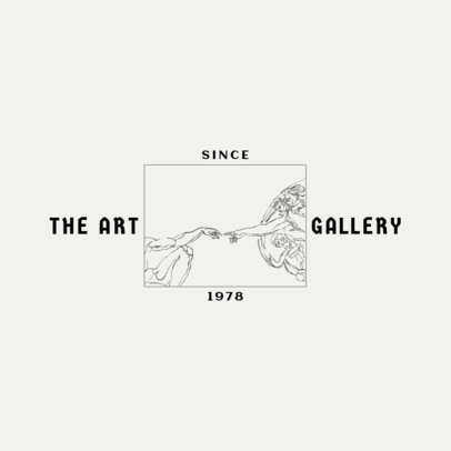 Logo Maker with a Graphic Inspired by The Creation of Adam 3191a