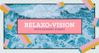 Twitch Banner Template for a Calming Podcast Streaming