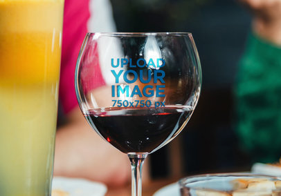 Download Wine Glass Mockup Generator Try 15k Mockups For Free Placeit