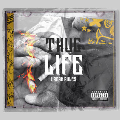 Placeit - Album Cover Design Template with Graffiti Text for ...