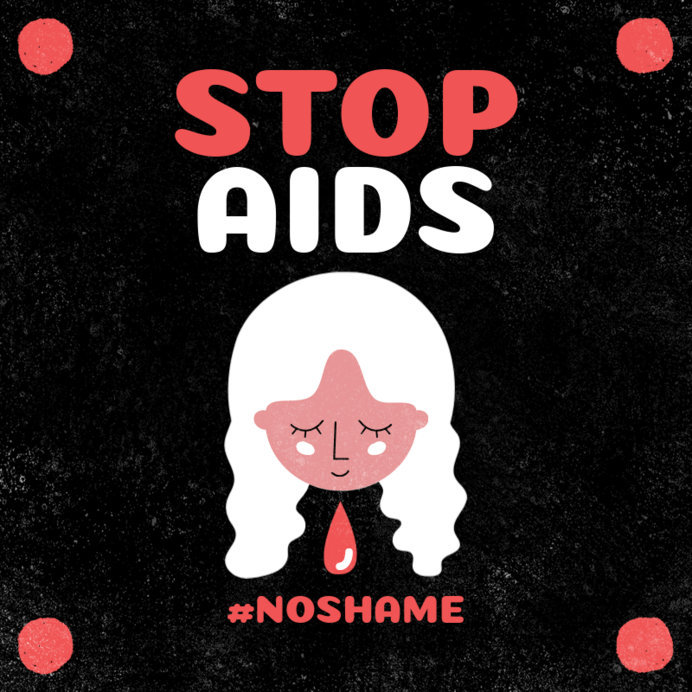Placeit - Instagram Post Generator to Raise Awareness About HIV and AIDS
