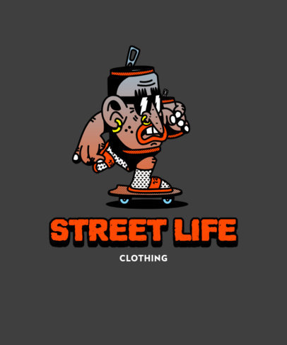 Placeit - Illustrated T-Shirt Design Creator for a Streetwear Brand ...
