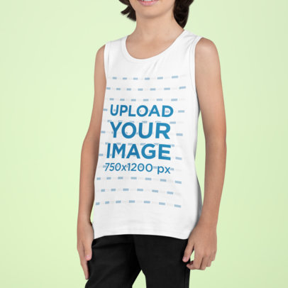 Download Placeit - Back-View Mockup Featuring a Kid with Long Hair ...
