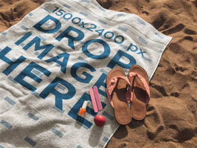 Download Towel Mockup Generator Try 15k Mockups For Free Placeit