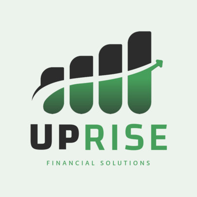 Logo Maker for a Financial Agency with an Abstract Graphic 4112f