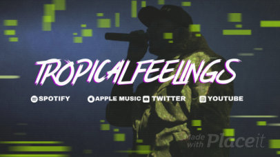 Twitch Offline Screen Video Maker for Music Streamers with a Glitchy Loop Animation 2652