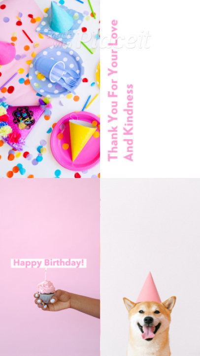 Instagram Story Video Creator for a Happy Birthday Message 1565i 2942